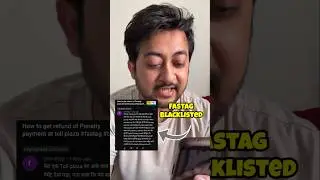 Fastag Blacklist Problem #shorts #fastag #shortsfeed #ytshorts