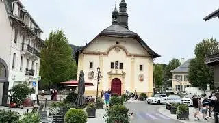 Saint Gervais Mont-Blanc : centre ville en partie - &eacute;t&eacute; 2025