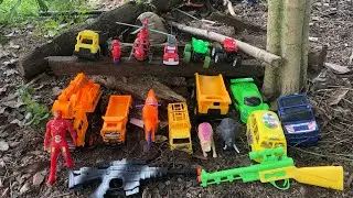 📛Superhero toy car 🏎️👺❌,Excavator,dump truck,helicopter toy,spider man car,bulldozer,JCB truck