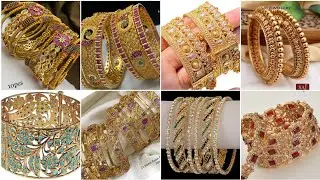 Demanding and gorgeous design collection of Dubai gold kangans and bangles.