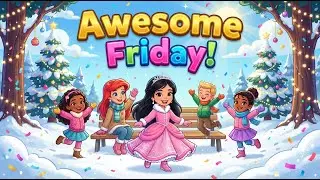 Awesome Friday! 🎉 | Learn the Days of the Week with Princess Mia and Ariel