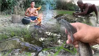 Forest survival, How to catch and cook catfish