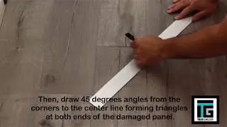 Quickstyle True Grout vinyl flooring: Replacing a plank