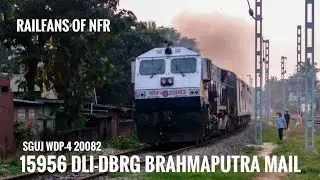 ORIGINAL CAB SGUJ WDP-4 20082 HAULING 15956 BRAHMAPUTRA MAIL.
