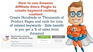 How to use an Amazon Affiliate Store Plugin for keyword ranking