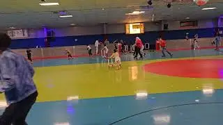 Santa and his Elf at Skate World Tallahassee