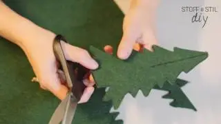 DIY Weihnachtsbaum aus Filz