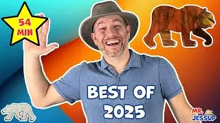 Best of Mr. Jessup 2025 | 54 Minutes of Brown Bear Songs & Kids Learning Videos