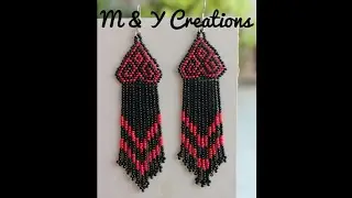 Seed Bead Earrings | Native American Style Beaded Earrings | Brinco de micangas | Fringe Earrings