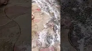 Cleaning parking floor with Bleaching Powder। amazing result🤯. #shorts #cleaning #trending