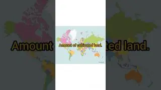 Top 5 countries with the highest amount of cultivated land. #land #cultivation #india #usa