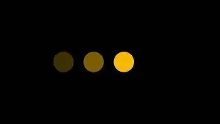 Minimalist Yellow Dots Loading Animation Loop | Abstract Motion Graphics Background