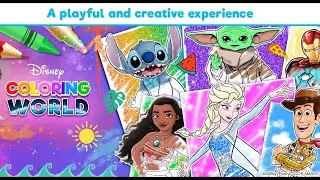 Disney Coloring World - Gameplay (by StoryToys)