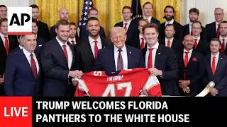 LIVE: Trump welcomes 2025 Stanley Cup champions Florida Panthers to White House
