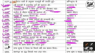 One Liner Rajasthan GK