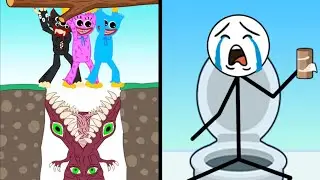 Hugy's Funny Animated Story Vs Thief Puzzle 👾👮&zwj;♀️🦊🤖 Max All Levels Android iOS Gameplay Ep 490