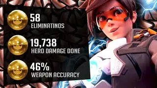 58 ELIMS - CHIPSA TRACER UNRANKED TO GM CHALLENGE! [ OVERWATCH SEASON 26 ]
