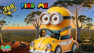 Find Minions Despicable Me 4 | Minions Travel by Australia | Finding Challenge 360 | VR 360