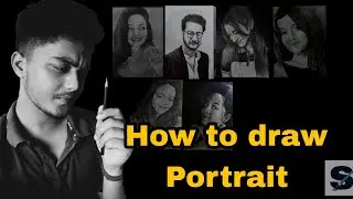 how to draw a portrait  #tutorialyoutube #portraitdrawing #portraittutorial #howtodrawportrait