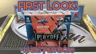 2019 Panini Playoff Football Hobby Box Break - 4 Hits Per box!