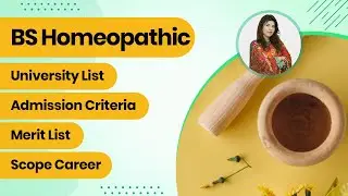 BS Homeopathic Medical Sciences Scope In Pakistan-BS Homeopathic Medical Sciences  Course Outline