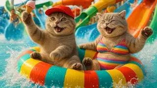 Puffy Cat and Mama Cat Find and Return a Lost Wallet, Win a Surprise Trip to Water Park
