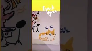 𝙁𝙚𝙚𝙡𝙞𝙣𝙜 𝘽𝙤𝙧𝙚𝙙? 𝘿𝙧𝙖𝙬 𝙏𝙝𝙞𝙨 𝘾𝙪𝙩𝙚 𝘿𝙤𝙤𝙙𝙡𝙚 | easy cat drawing #easydrawings  #catdrawing  #quickart
