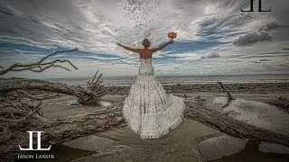 Bridals on Driftwood Beach in Jekyll Island Georgia- Photography Consulting Services by Jason Lanier
