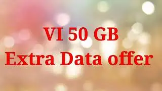 VI 50 GB EXTRA DATA OFFER || VI RECHARGE OFFER || VI