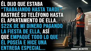 Descubrí su aventura y llevé sus maletas a la puerta de ella. Justo en medio de...
