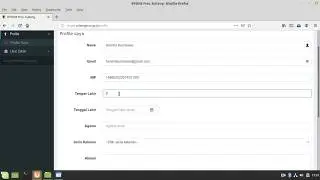cara memperbarui profile pada aplikasi simpel