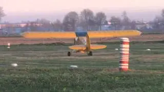SCUOLA DI VOLO BRESCIA : scivolata d'ala ed atterraggio