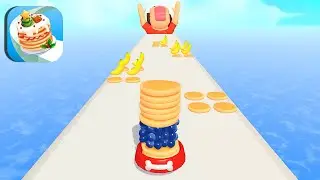 PANCAKE RUN🥞🥮🥞All Levels Gameplay Walkthrough Android,ios
