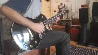 1973 Les Paul (Ibanez 2350,  Vox). Maxon pickups.