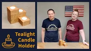 How to Make a Wooden Tealight Candle Holder | Small Woodworking Project