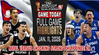 GILAS PILIPINAS vs NEPAL GAME TODAY January 11, 2026 - Philippines Unstoppable Plays! 2k