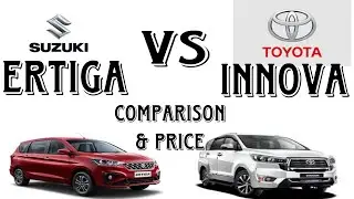 Suzuki Ertiga vs Toyota Innova  //comparison //Full details video