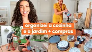 FAXINA NA CASA + ORGANIZAÇÃO DA COZINHA E JARDIM + COMPRINHAS | JULIANA LOUISE
