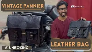 Classic Pannier Bag for Bike| Leather Classic Bag #panniers #leatherbag #vintagebags