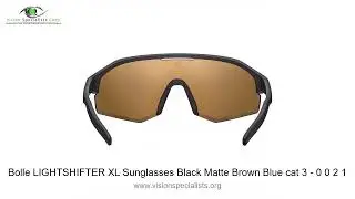 Bolle LIGHTSHIFTER XL Sunglasses Black Matte Brown Blue cat 3   0 0 2 1