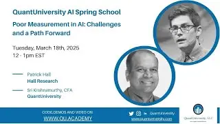 QuantUniversity AI Spring School: Poor Measurement in AI