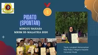 Johan Pidato Bahasa Melayu MRSM Se-Malaysia 2020 (pidato spontan)