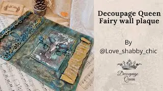 Decoupage Tutorial: How to create a wall plaque using decoupage paper and clay.