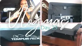 Vlogmas: Delivery DAY | Tempurpedic Mattress & Ergo Base (Day 23)