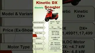Kinetic DX Electric Scooter Full Specification 🔥 | Price, Features, Top Speed!