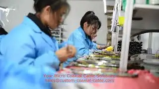 20729 Fine-pitch Coaxial Wire Harness coaxial cable connectors types MIPI CSI micro coax cable ODM r