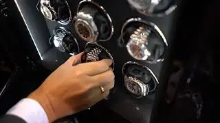 Enigma 12  Fingerprint Ebony Watch Winder by Billstone