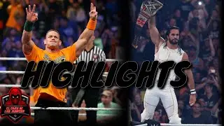 SETH ROLLINS VS JOHN CENA HIGHLIGHTS