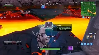 Fortnite Fortbyte#12 Location Guide -Accessible by using the Nana Nana Spray Inside a Molten Tunnel.