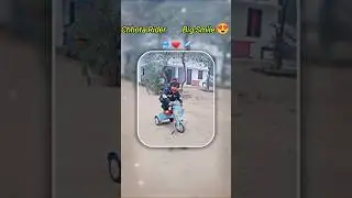 Gannu ki pehli bike ride 😍 | Chhota Rider Big Smile 🚲#Cute BabyShorts#cuteboy#youtubeshortsviralshat